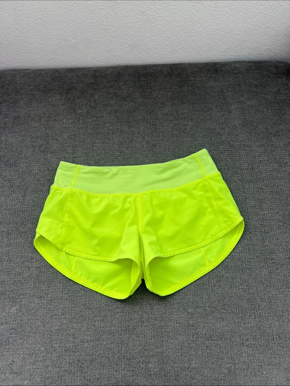 lululemon athletica Neon Lime Athletic Shorts